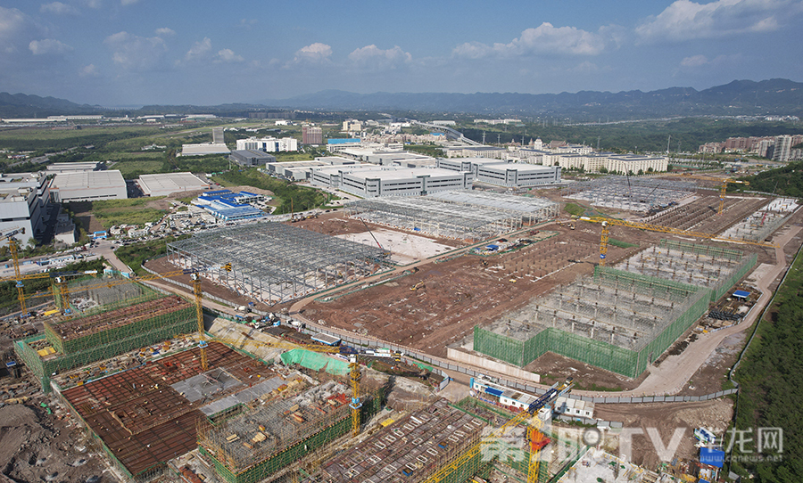 龙兴智能制造基地二期项目工地。第1眼TV-华龙网首席记者 李文科 摄