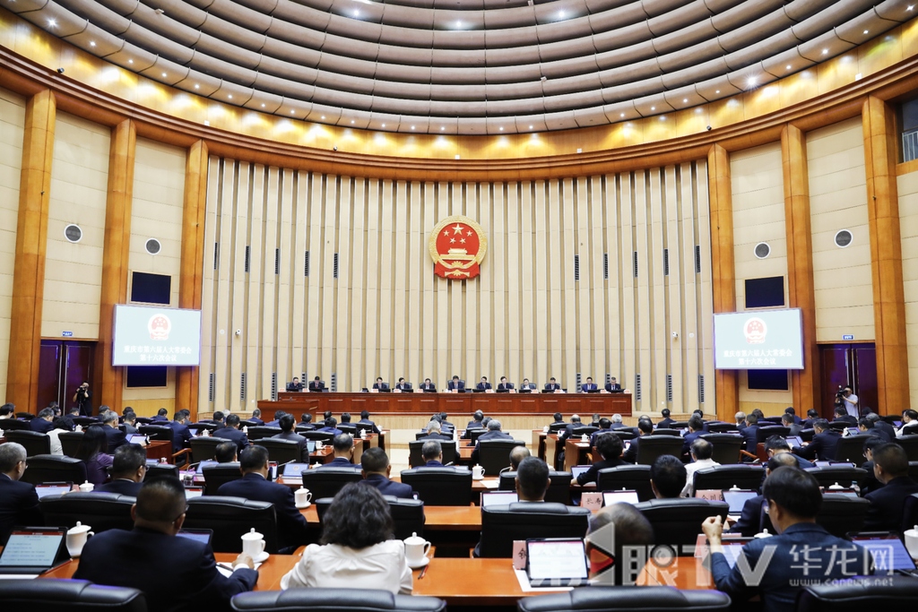 重庆市六届人大常委会第十六次会议。第1眼TV-华龙网记者 石涛 摄