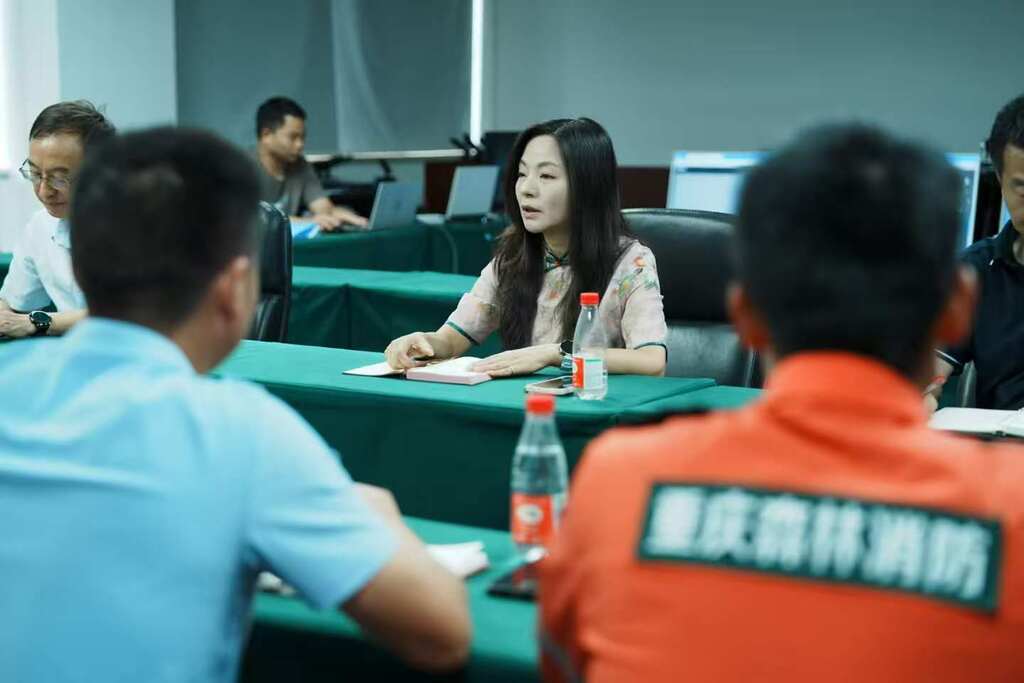 重庆市林业局预防处处长曾瑜。重庆市林业局供图