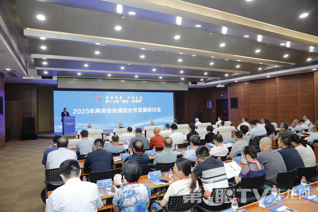 第十七届“重庆·台湾周”，2025年两岸信息通信合作发展研讨会现场。第1眼TV-华龙网记者 石涛 摄