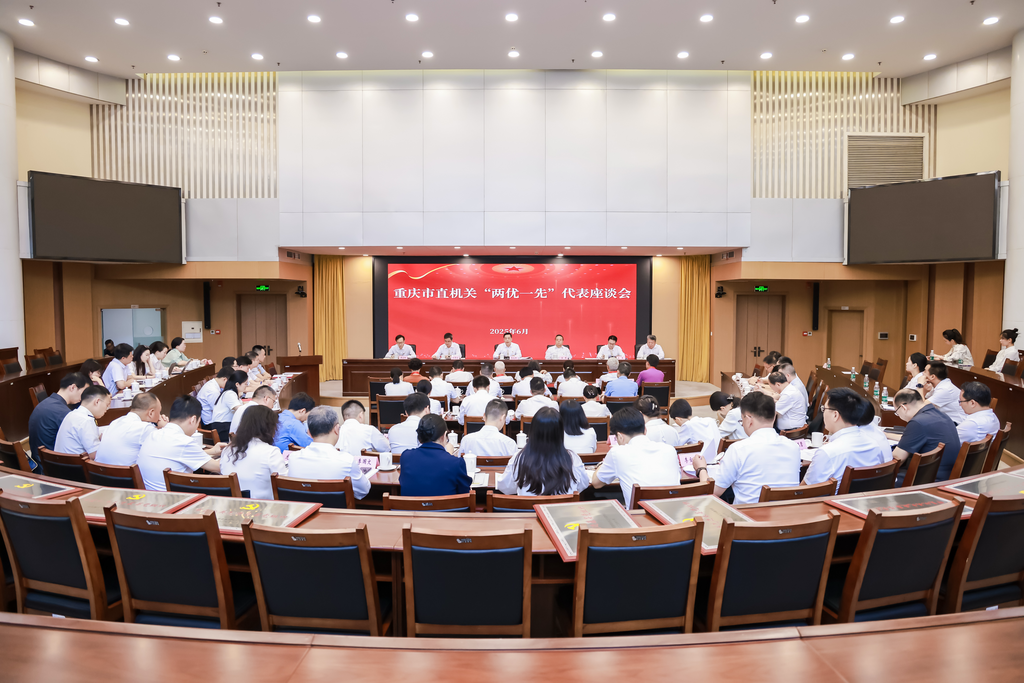 重庆市直机关“两优一先”代表座谈会举行。市委直属机关工委供图