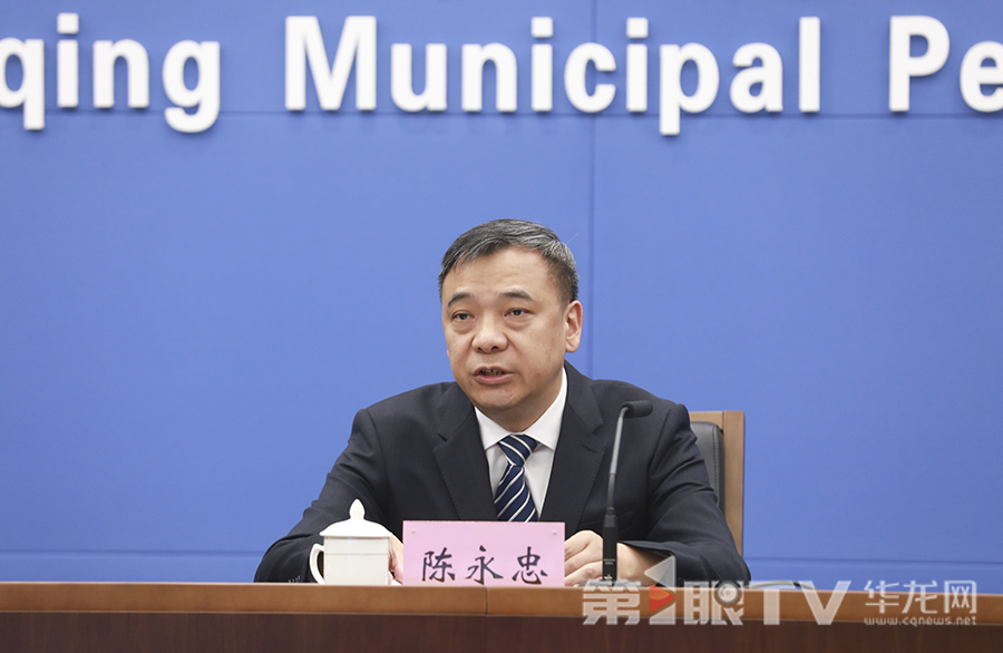市交通运输委党委委员、副主任、新闻发言人陈永忠回答记者提问。第1眼TV-华龙网首席记者 李文科 摄