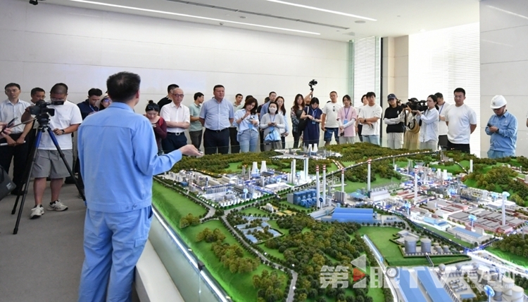 央媒记者参观川维化工听取讲解。第1眼TV-华龙网记者 李一鸣 摄