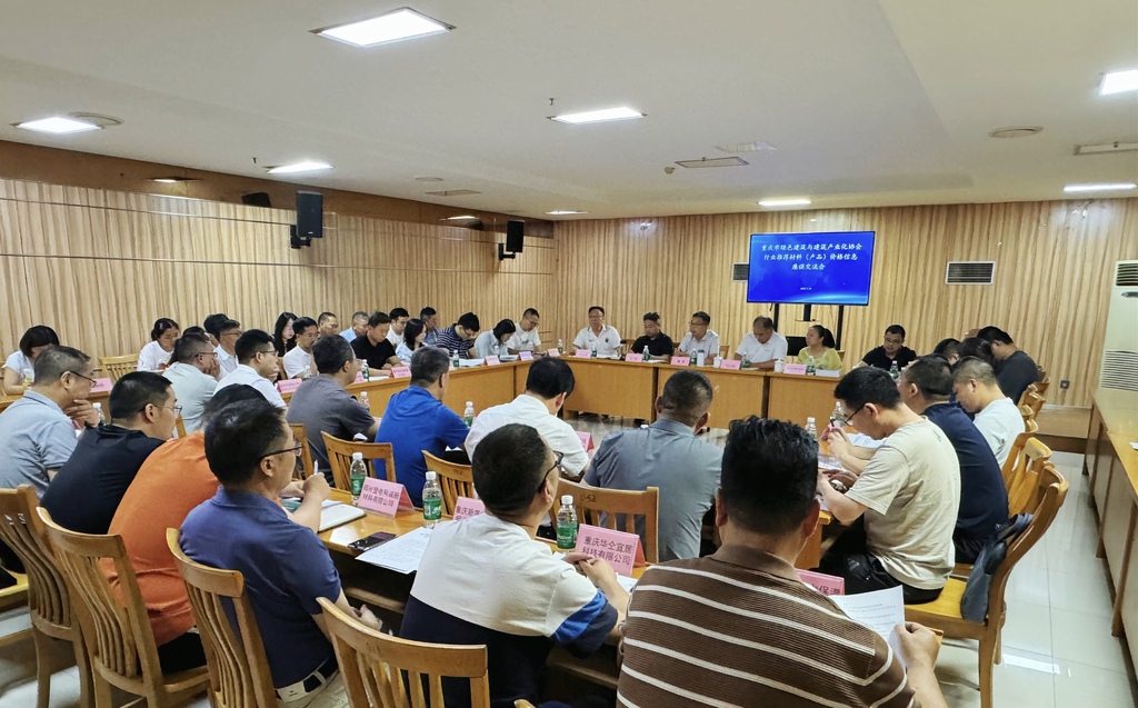 2025年重庆市绿色建筑与建筑产业化协会推荐材料（产品）价格信息座谈交流会现场。受访者供图