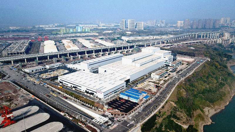 日立能源重庆变压器生产基地。受访者供图