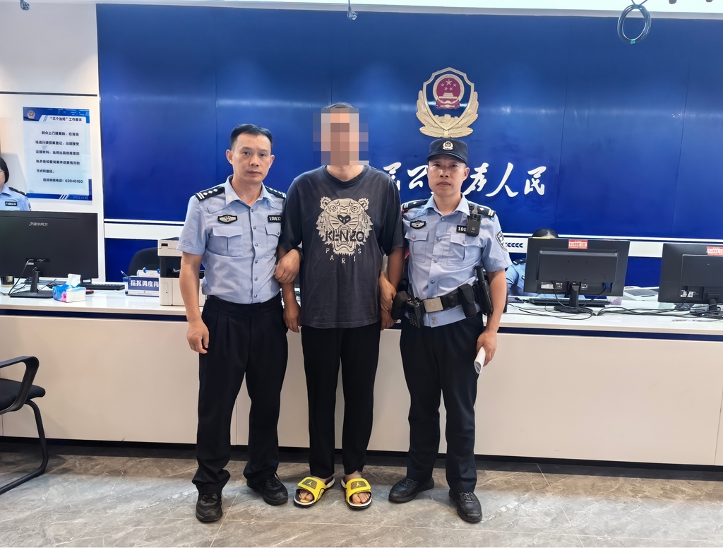 嫌疑人张某被成功抓捕到案。 警方供图