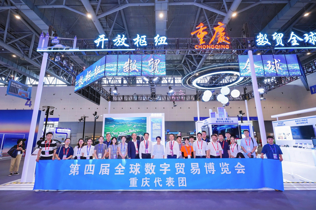重庆市通过线上线下结合的形式，组团参加数贸会系列活动，展示重庆数字贸易的新成效。 市商务委供图