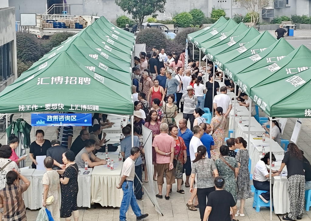 招聘会现场。主办方 供图