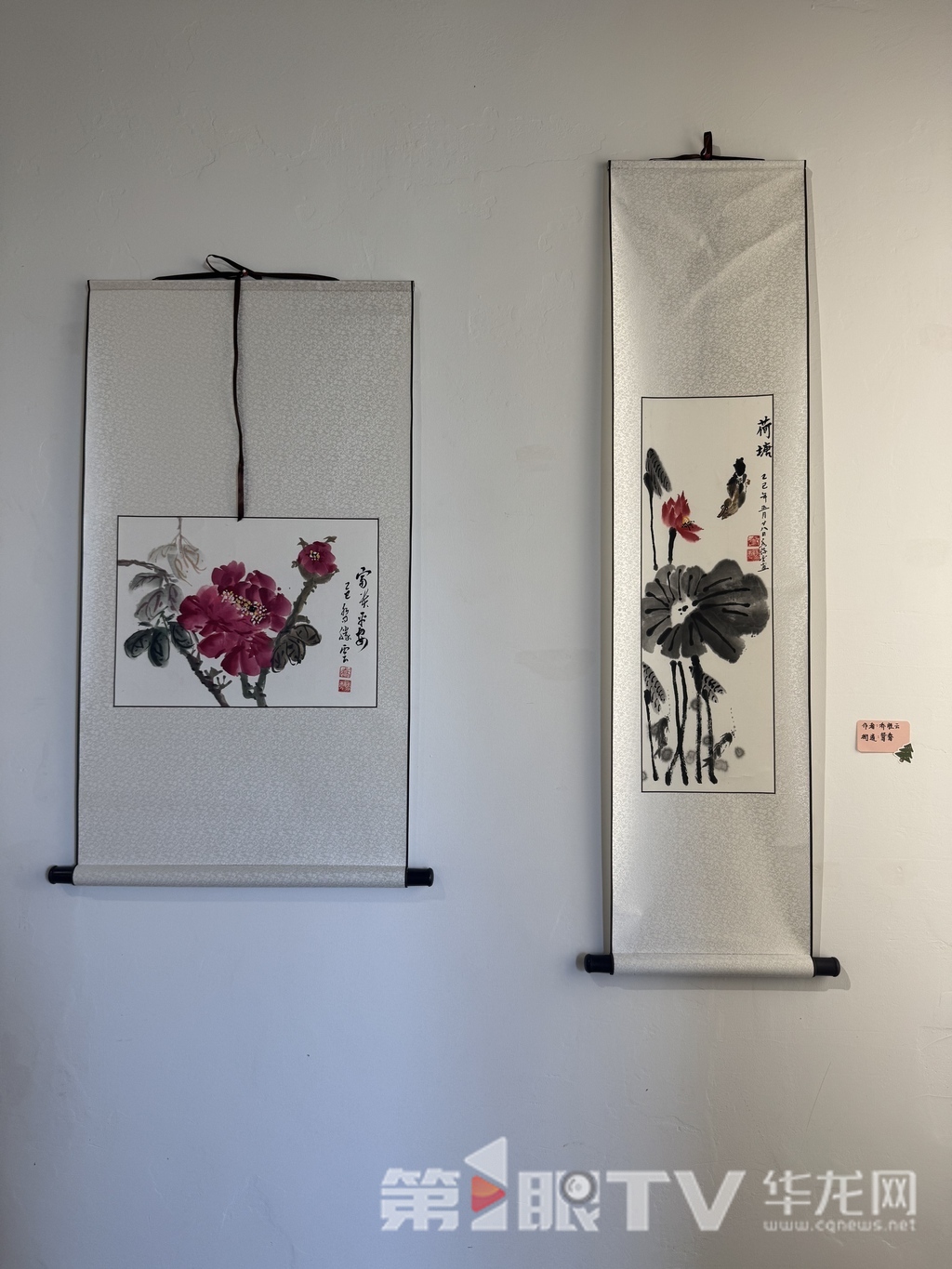 朱胜云展出作品。第1眼TV-华龙网 曹妤 摄