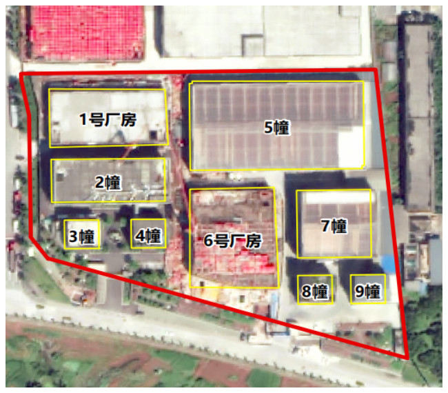 红天下公司厂房现状图(1-4幢分割转让)。重庆市规划和自然资源局供图