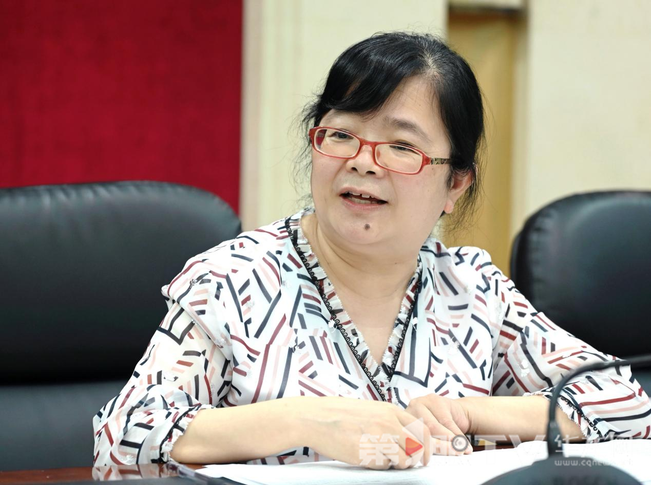北碚区教师进修学院语文教研员刘蜀黔。刘润 摄