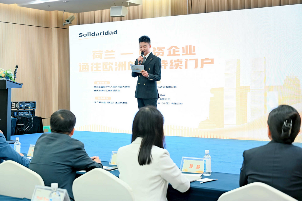 “荷兰——中资企业通往欧洲的可持续门户”研讨会现场。主办方供图