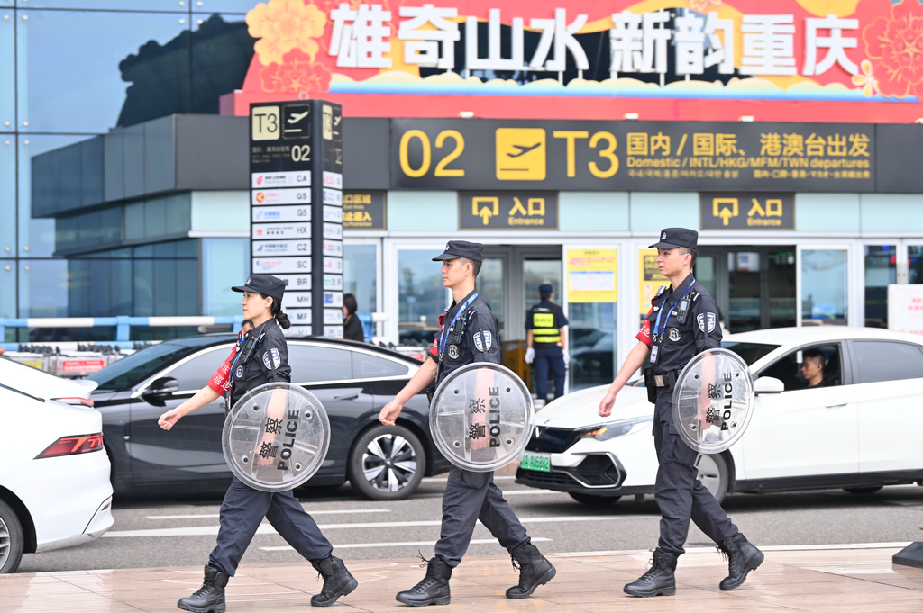 民警在节日期间执勤。 警方供图
