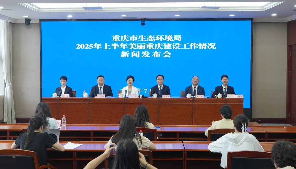 新闻发布会现场。重庆市生态环境局供图