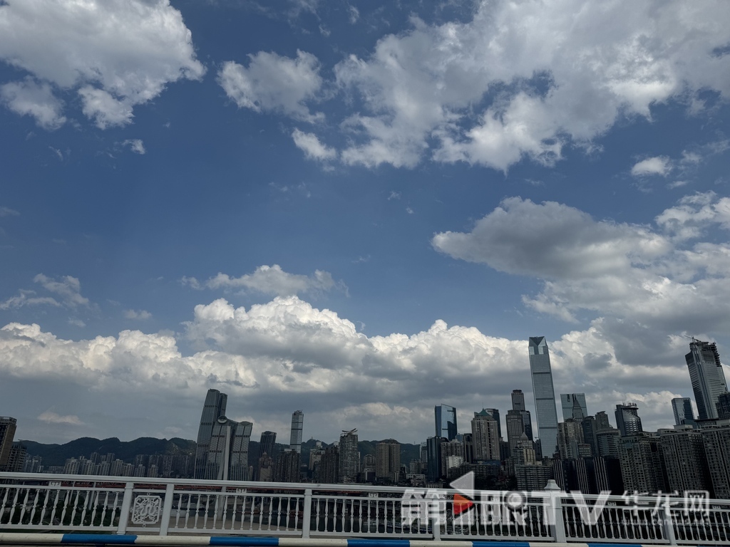今日重庆中心城区阴天。 第1眼TV-华龙网 谭玉玺 摄