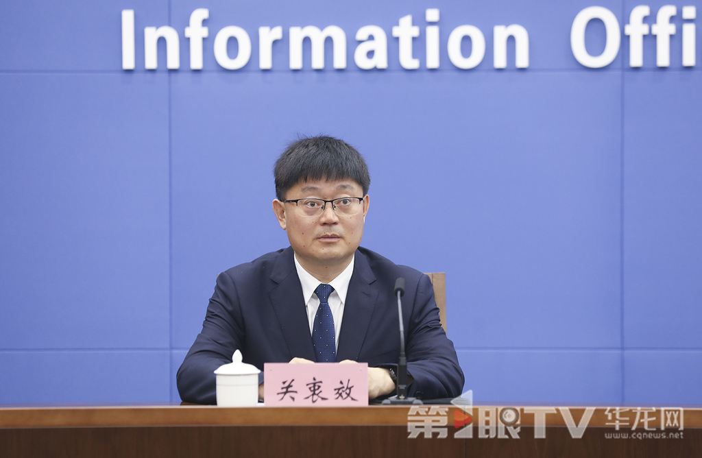6月9日，2025上合组织国家电影节新闻发布会（第二场）举行。图为重庆市永川区委书记关衷效