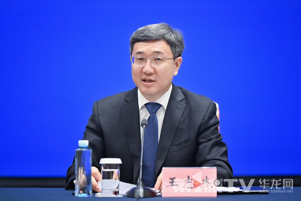 重庆市经济信息委主任王志杰。第1眼TV-华龙网记者 李一鸣 摄