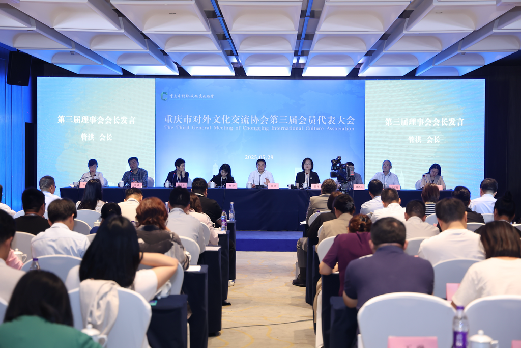 重庆市对外文化交流协会第三届会员代表大会举行。主办方供图