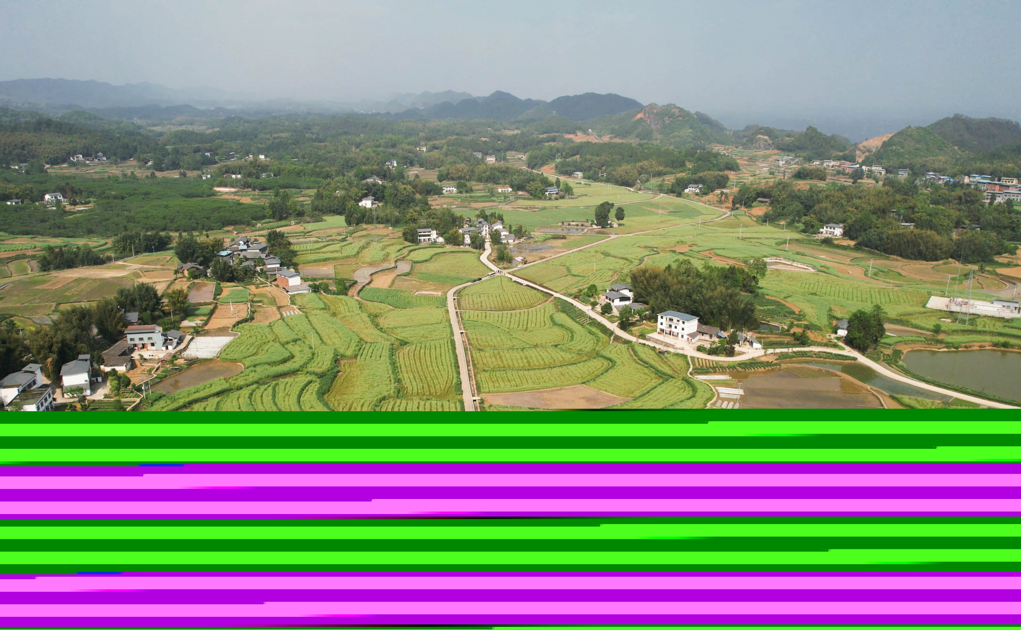 梁平区铁门乡全域土地综合整治后，散田为整田，变薄田为良田。 第1眼TV-华龙网记者 刘润 摄