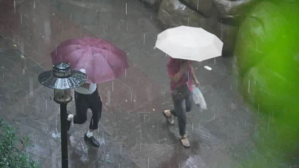 今日重庆中心城区遇降雨。第1眼TV-华龙网记者 陈毅 摄